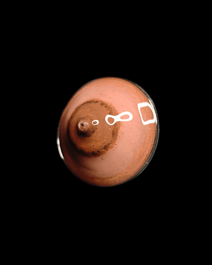 Feminine Body Form Ring β Handmade Clay & Resin Surreal Statement Jewelry with Adjustable Stainless Steel Band - SAMA