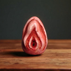 Feminine Form Ring ā Handmade Clay & Resin Surreal Body-Inspired Statement Jewelry, Sculptural Wearable Art on Adjustable Stainless Steel