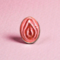 Feminine Body Form Ring – Handmade Clay & Resin Surreal Statement Jewelry with Adjustable Stainless Steel Band