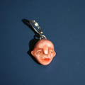 Watching the Horizon 5 Single Earring – Handmade Clay Expressionist Statement Jewelry, Sculptural Wearable Art with Stainless Steel Hook