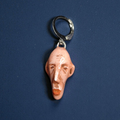 Watching the Horizon 6 Single Earring – Handmade Clay Expressionist Statement Jewelry, Sculptural Wearable Art with Stainless Steel Hook