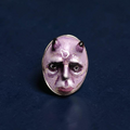Purple Horned Monster Ring – Handmade Clay & Resin Surreal Statement Jewelry with Adjustable Stainless Steel Band