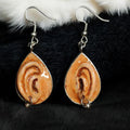 Ear Earrings – Handmade Clay & Resin Surreal Statement Jewelry, Sculptural Wearable Art with Zinc Alloy Hooks OOAK