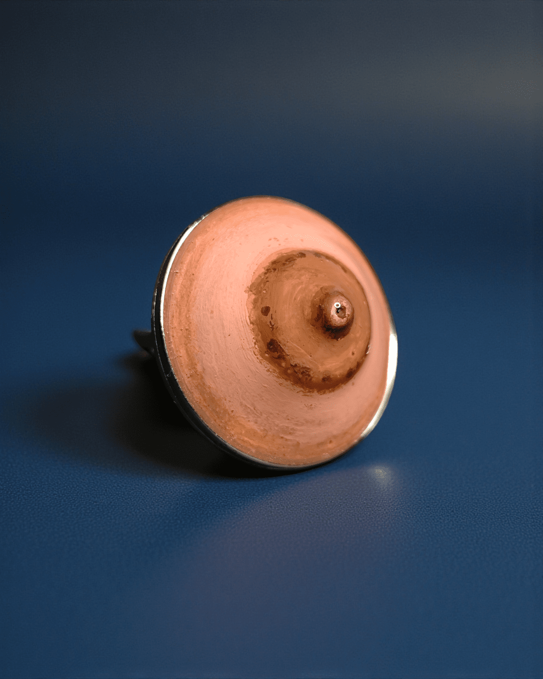 Feminine Body Form Ring – Handmade Clay & Resin Surreal Statement Jewelry with Adjustable Stainless Steel Band - SAMA