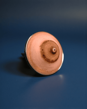 Feminine Body Form Ring – Handmade Clay & Resin Surreal Statement Jewelry with Adjustable Stainless Steel Band - SAMA