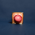 Popping Gum Square Frame Ring – Handmade Clay & Resin Surreal Statement Jewelry, Sculptural Fantasy Wearable Art with Adjustable Stainless Steel Band - SAMA