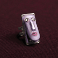 Shocked Monster Ring – Handmade Clay & Resin Surreal Statement Jewelry with Adjustable Stainless Steel Band - SAMA